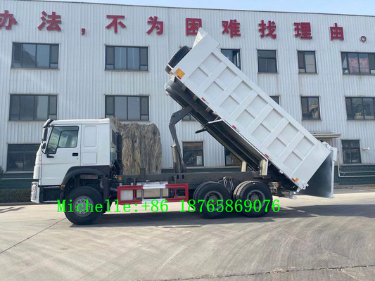 Axe résistant des puissances en chevaux 3 de Wheeler Tipper 371hp du camion à benne basculante de Sinotruk HOWO 6*4 10