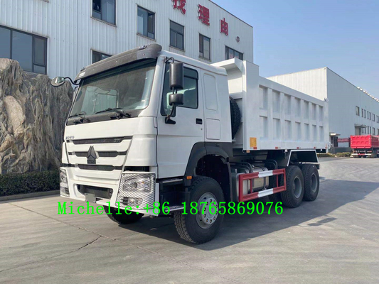 Axe résistant des puissances en chevaux 3 de Wheeler Tipper 371hp du camion à benne basculante de Sinotruk HOWO 6*4 10