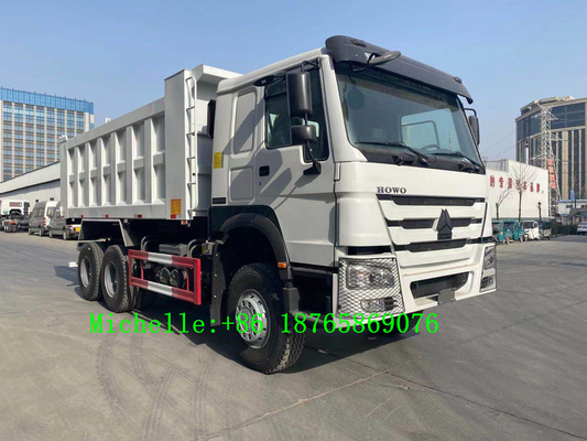 Axe résistant des puissances en chevaux 3 de Wheeler Tipper 371hp du camion à benne basculante de Sinotruk HOWO 6*4 10