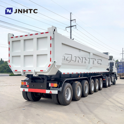 SINOTRUK trois quatre individu résistant des remorques 50T 40cbm d'axes semi inclinant le camion à benne basculante