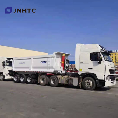 Le tracteur de 3 axes vident semi la suspension d'air du camion de remorque 40t
