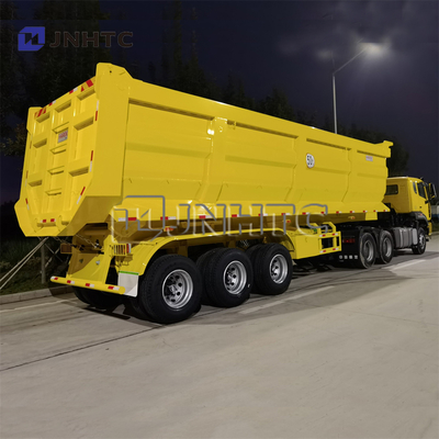 remorques de 1/6 3 de l'axe 4 Tipper Tractor Side Rear Dump d'axes avec le cylindre hydraulique