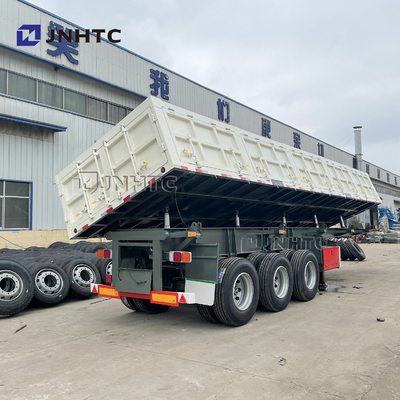 3 4 d'Axle Side Wall Fence Cargo verseur latéral hydraulique de la remorque 40T 60T semi