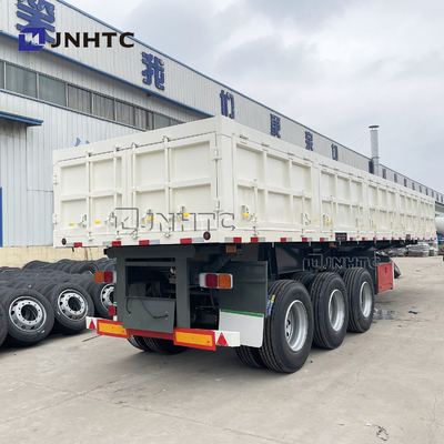 3 4 d'Axle Side Wall Fence Cargo verseur latéral hydraulique de la remorque 40T 60T semi