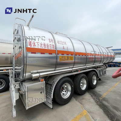 3 axe 45000 50000 litres d'acier inoxydable de lait de bateau-citerne de l'eau de réservoir de stockage de pétrole semi de remorque de camion