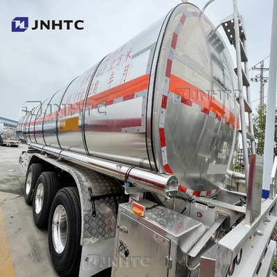 Utilisé 3 axes 45000 litres remplissez de combustible l'acier au carbone/aluminium de remorque de camion-citerne aspirateur