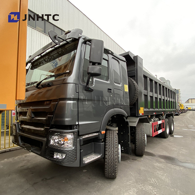 Roues résistantes noires 420hp Sinotruk Tipper Truck New Model du camion à benne basculante 12