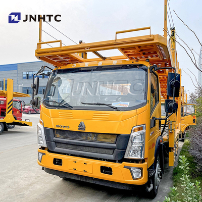 Tonne commerciale de faible puissance du transporteur 5-8 de transporteur de véhicule de camions de HOWO 4x2