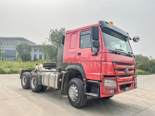3,5 pouces Euro2 Sinotruk Howo 6x4 371 tête de tracteur de 10 roues