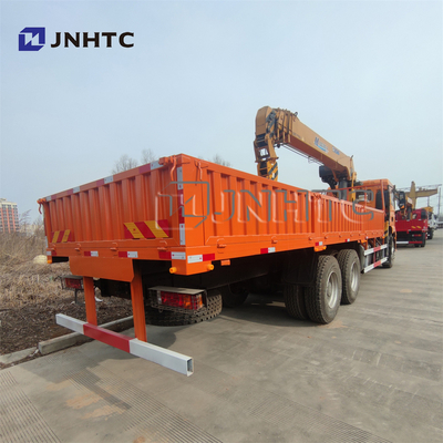 Le camion télescopique de couche horizontale de SHACMAN a monté des booms de la grue 4 des sections de 10 tonnes 3