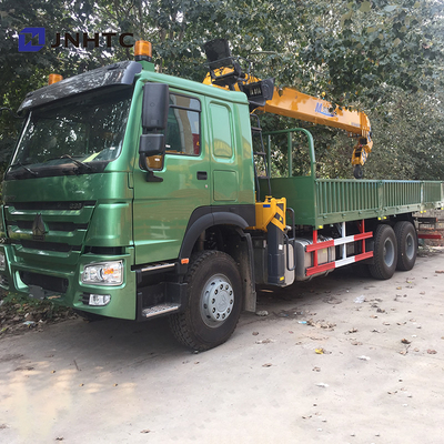 10 roues 371hp 10 Ton Straight Arm Crane Truck Sinotruk HOWO 6x4