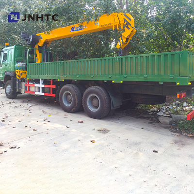 10 roues 371hp 10 Ton Straight Arm Crane Truck Sinotruk HOWO 6x4