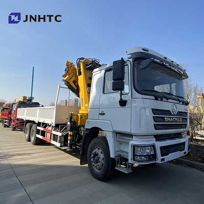 Le camion à plat de cargaison de Dropside a monté Crane Shacman F3000 6x4