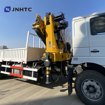 Le camion à plat de cargaison de Dropside a monté Crane Shacman F3000 6x4
