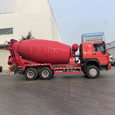 10 camion de mélange concret 6x4 des roues SINOTRUK HOWO rouge
