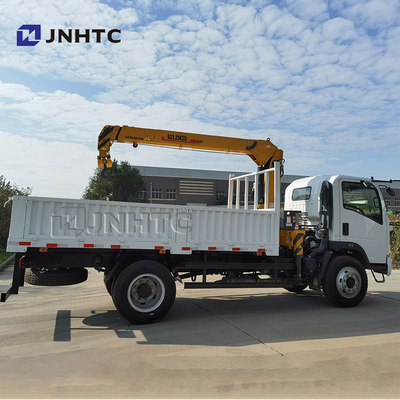 Camion de cargaison de la roue 4x2 Dropside de Sinotruk Howo Homan 6 avec la grue 3.2t